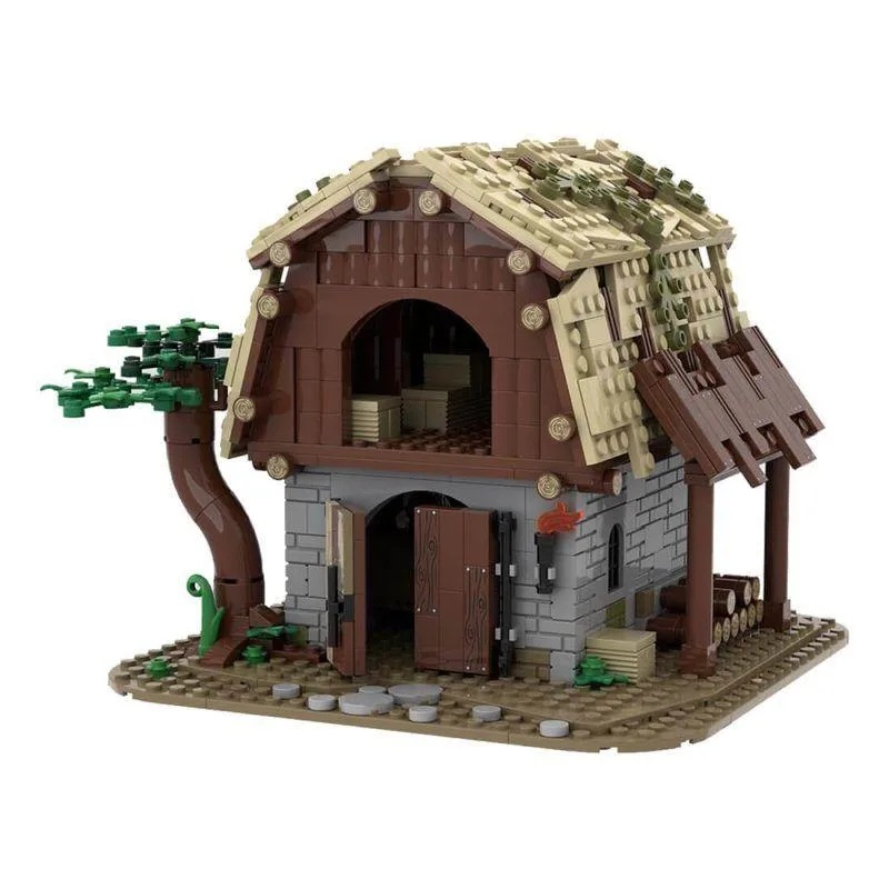 ZITIANYOUBUILD ZITIANYOUBUILD MOC-87196 Medieval Barn 708 Parts Educational Building Set — product photo