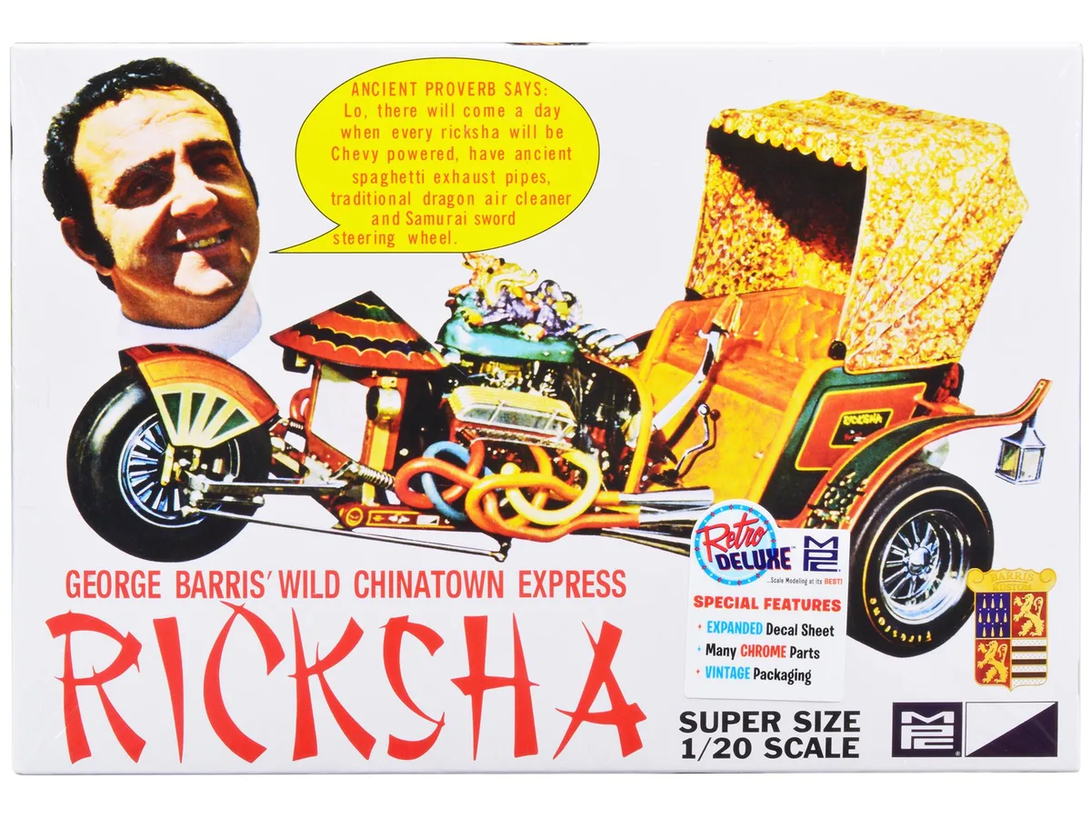 Mpc Mpc Wild Chinatown Express Ricksha 1/20 Scale Model Kit 92 Parts — product photo