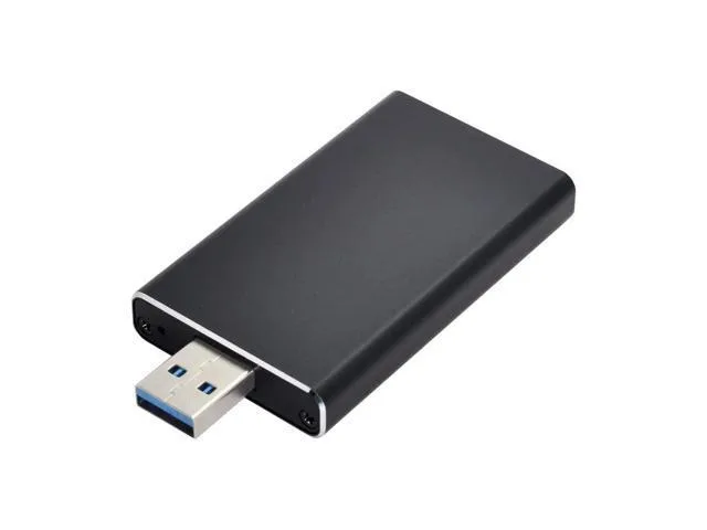 Small rectangular circuit board with USB 3.0 connector inside protective case