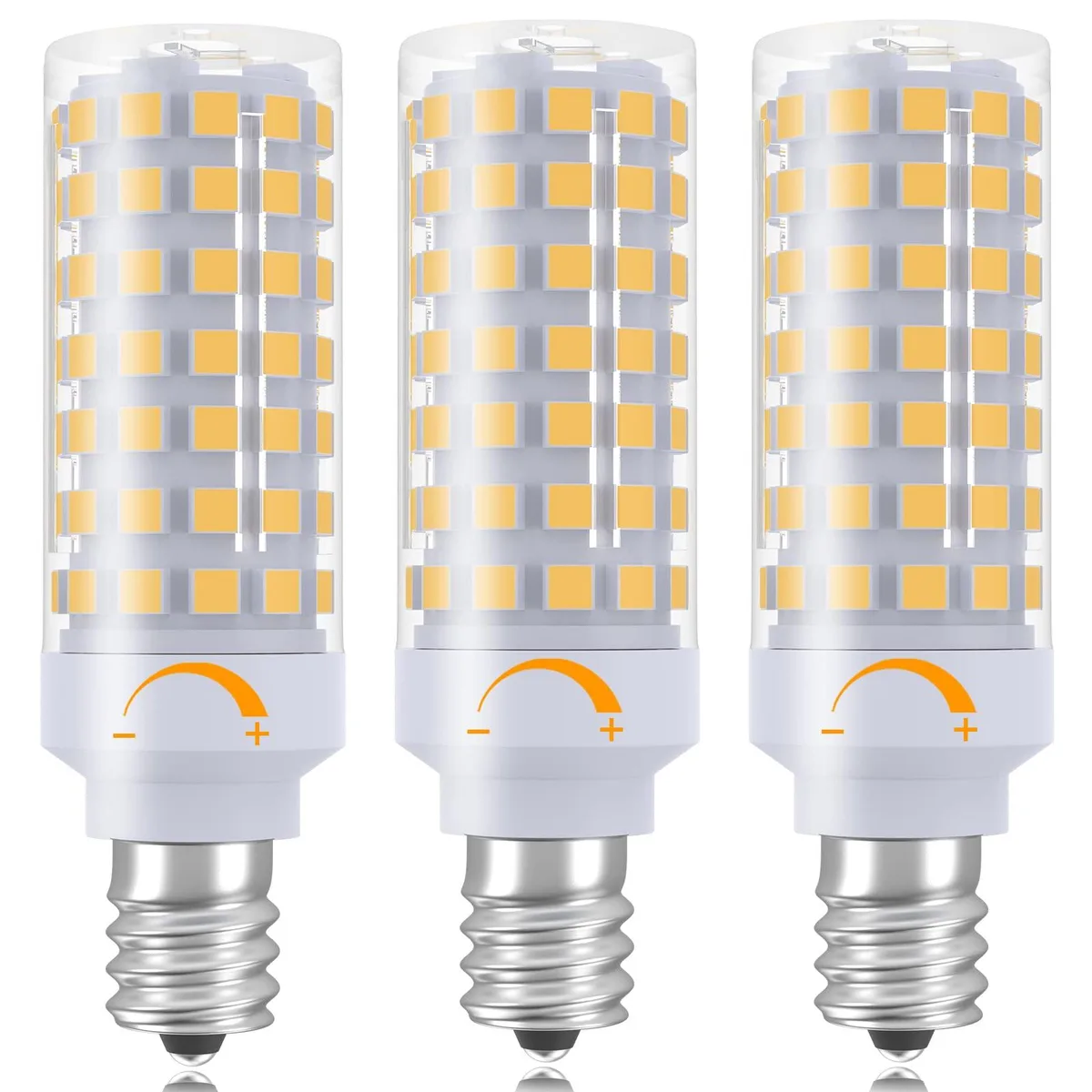 KEHIPI KEHIPI LED Light Bulb 7W 630lm E12 3000K 3 Pack — product photo