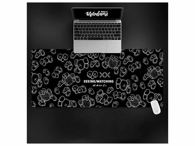 XKDUN Electronics Co., Ltd. XKDUN KAWS Anime Mouse Pad Extended 900×400×3mm Black — product photo