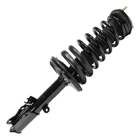 Unity 15341 rear left complete strut assembly, silver metal coil spring and housing