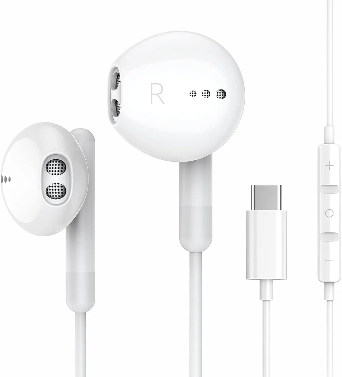MAONO MAONO USB-C wired earbuds with mic and volume control 1.2 m 14.2 mm driver — product photo