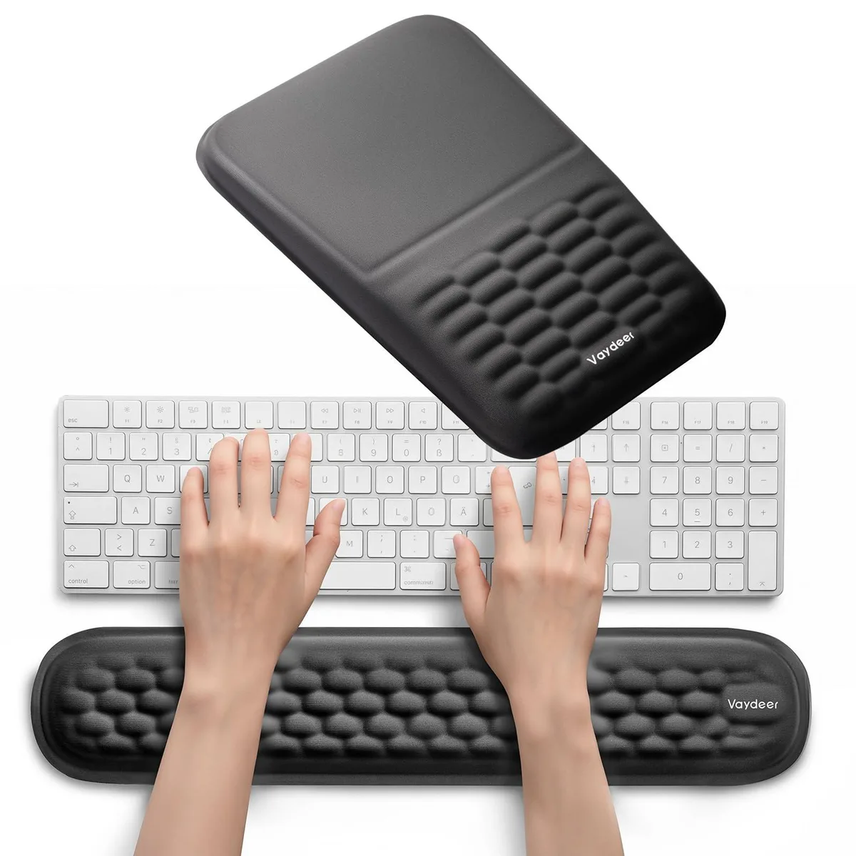 Vaydeer LB-TEST-Login-L8 Keyboard & Mouse Wrist Rest Set 17.68 x 3.35 in — product photo