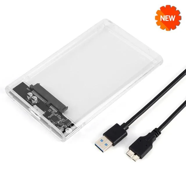 Hetai Tech Hetai Tech 2.5 Inch USB 3.0 HDD Enclosure Transparent — product photo
