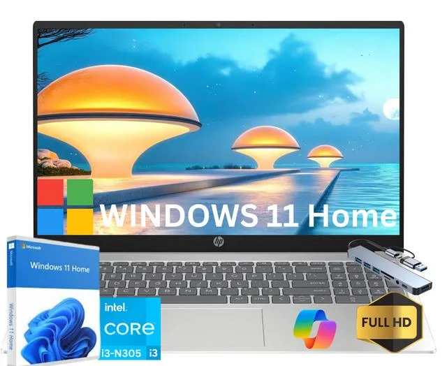 HP HP Laptop 15-FD 15.6" 32GB 512GB i3-N305 Silver — product photo