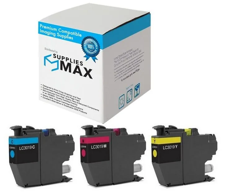 SuppliesMax SuppliesMax LC-30193PKS Super High Yield Inkjet Combo Pack (C/M/Y) 3000 pages — product photo