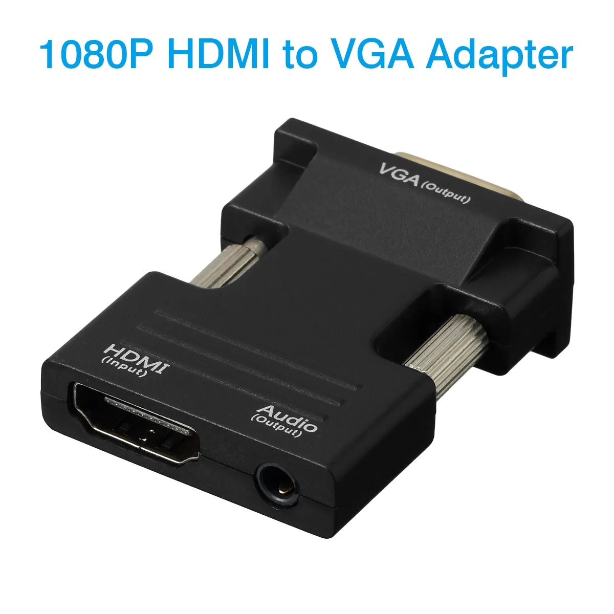 Shenzhen boerdi Electronic Co., Ltd Shenzhen boerdi Electronic Co., Ltd VGA to HDMI Adapter Converter with Audio 3.5mm audio video converter — product photo