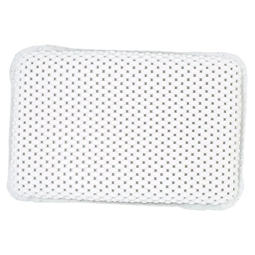 Bulk Buys Bulk Buys OF411 Non-Slip Bathtub Pillow 11x12 White home health care — product photo