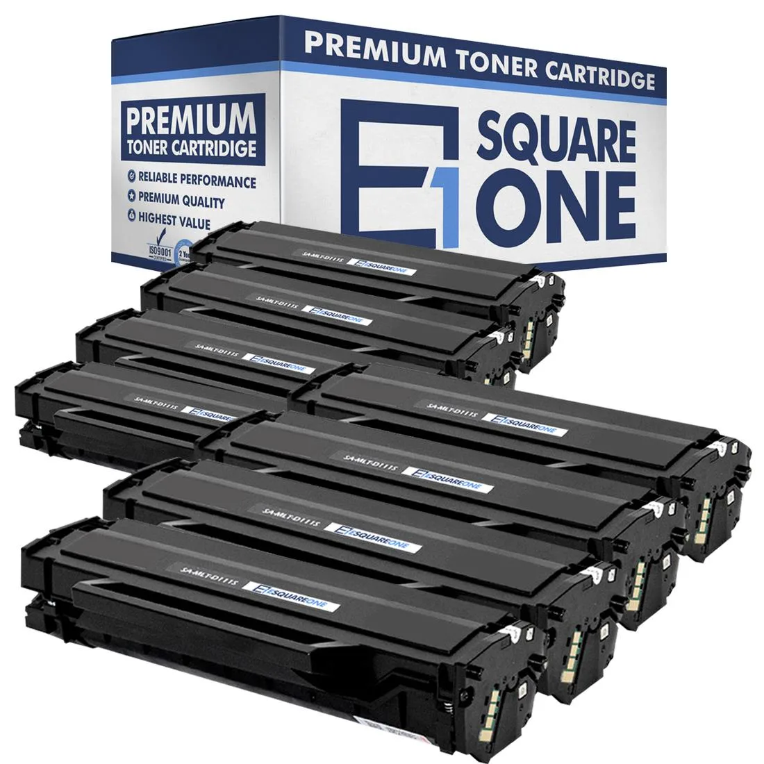 eSquareOne eSquareOne S1-SM-D111S-08 Black Toner Cartridge 8-Pack — product photo