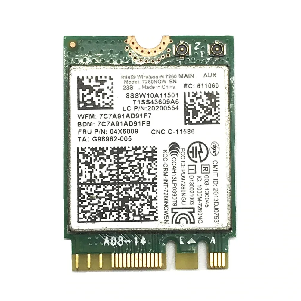 TOPLAB TOPLAB Intel 7260NGW 300Mbps Bluetooth 4.0 laptop replacement part — product photo