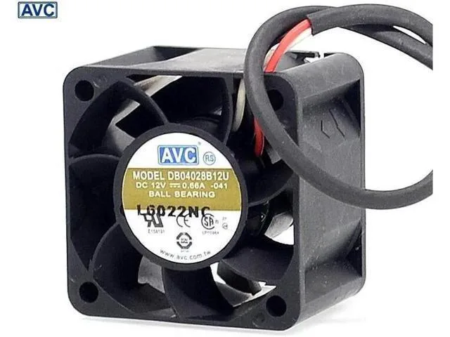 TSUJ TSUJ DB04028B12U 4028 double ball bearing case fan 12V 0.66A 40x40x28mm — product photo