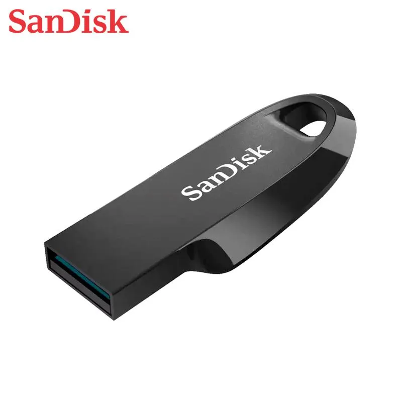 SanDisk SanDisk 64GB CZ550 Ultra Curve USB 3.2 Gen 1 Flash Drive Black — product photo