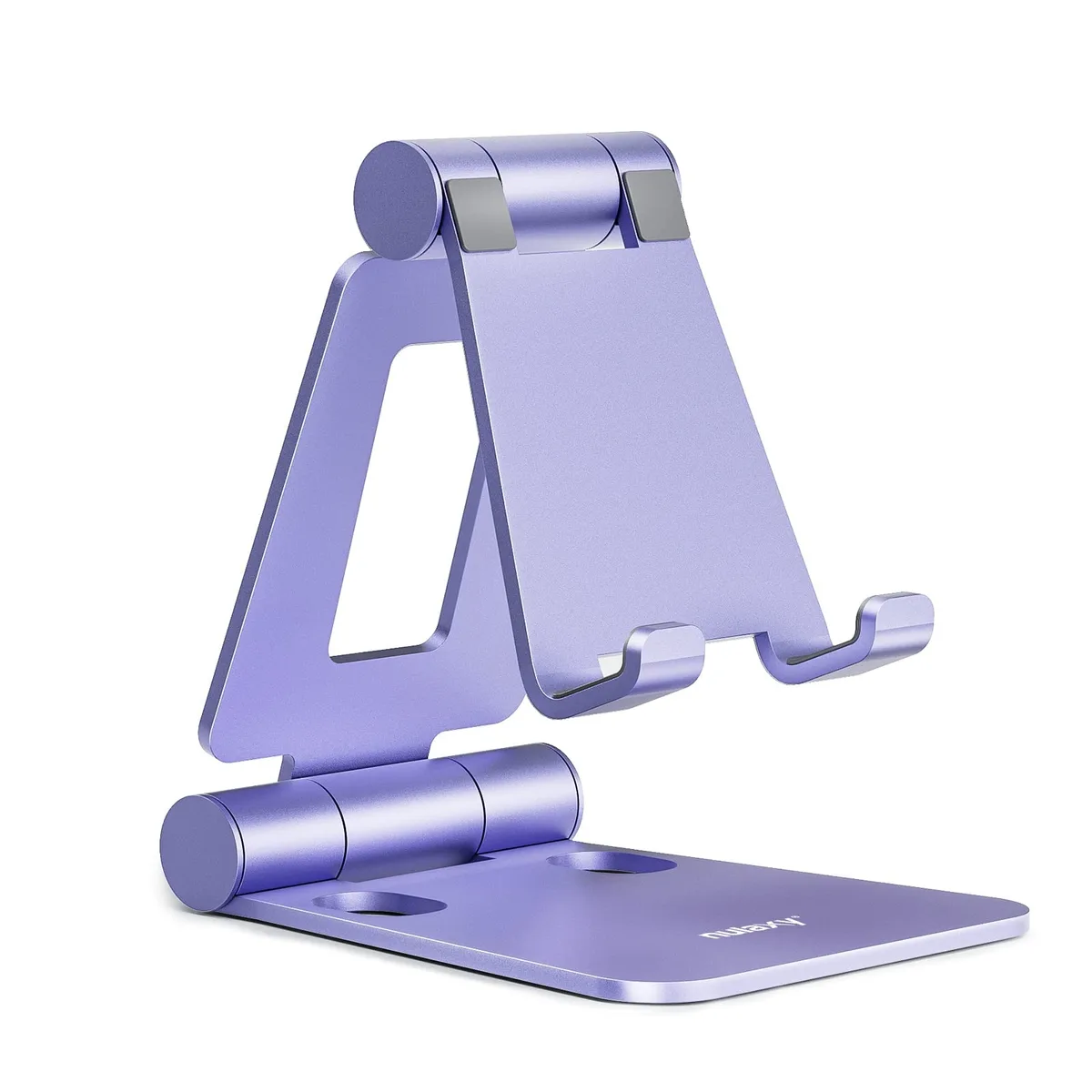 LAX A4 Phone Stand Purple 4-8 inch Foldable Aluminum — product photo