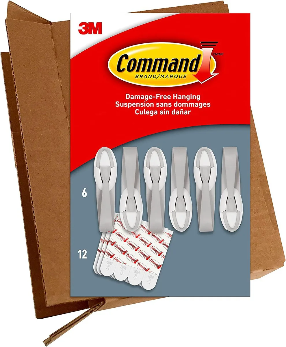 Command Command Cord Bundlers 6 Gray Bundlers 12 Strips — product photo