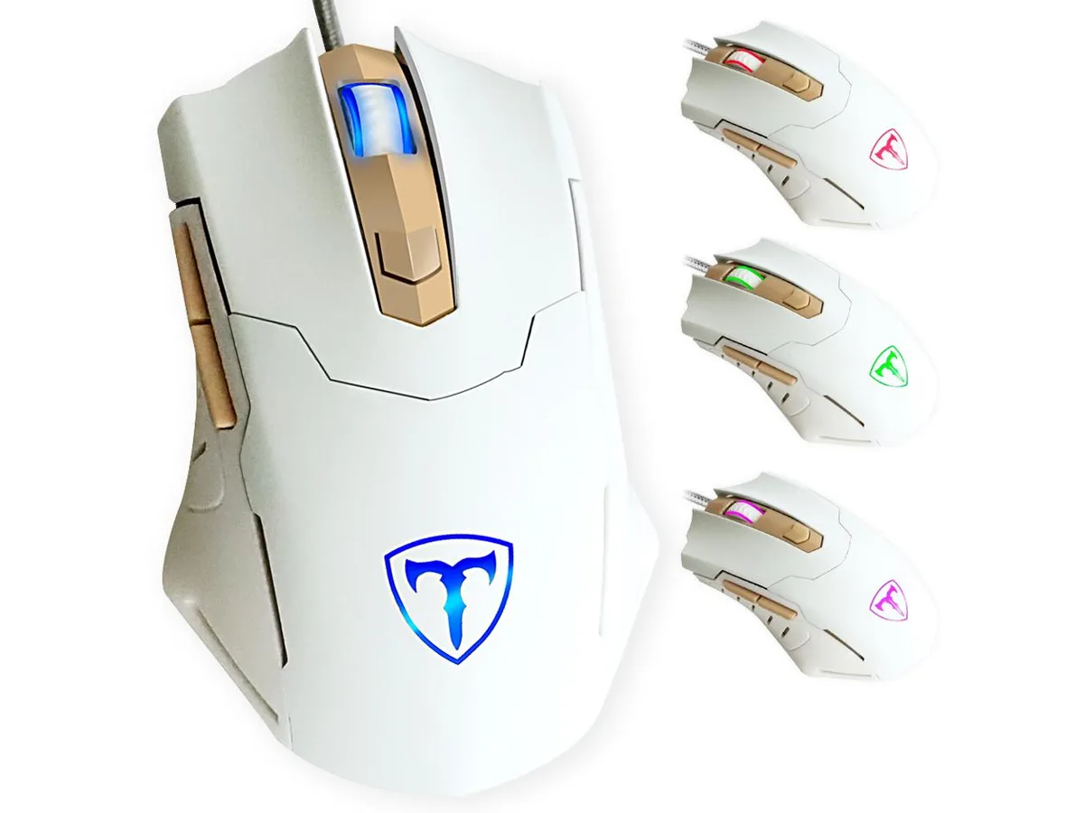 KEHIPI KEHIPI Gaming Mouse Wired 2400 DPI 6 Buttons White — product photo