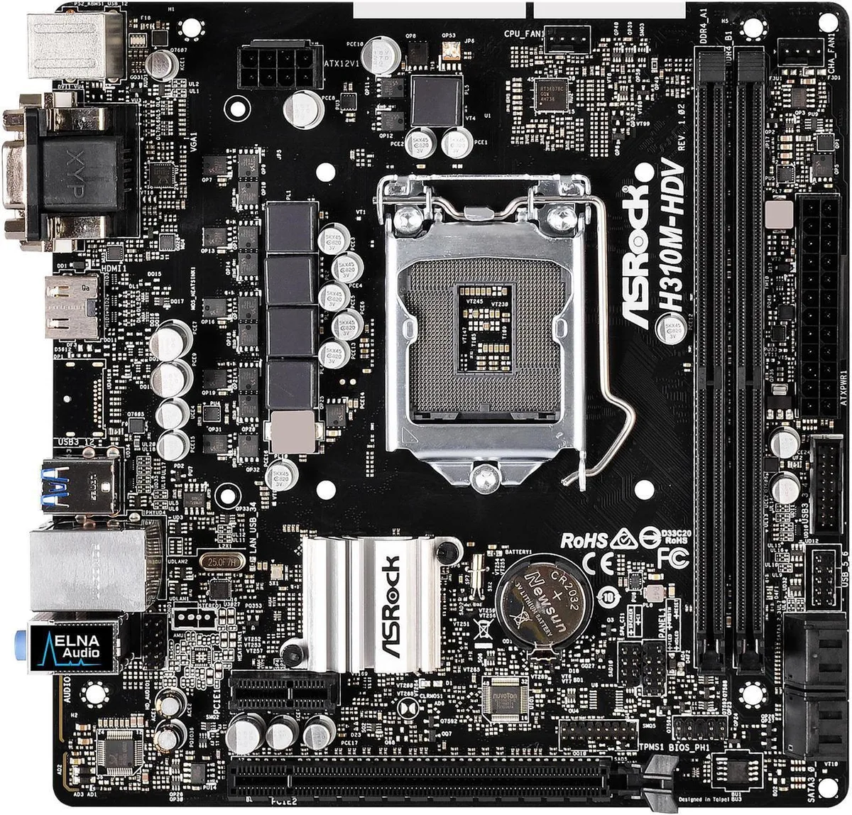 ASRock ASRock H310M-HDV LGA 1151 Micro ATX Intel motherboard — product photo