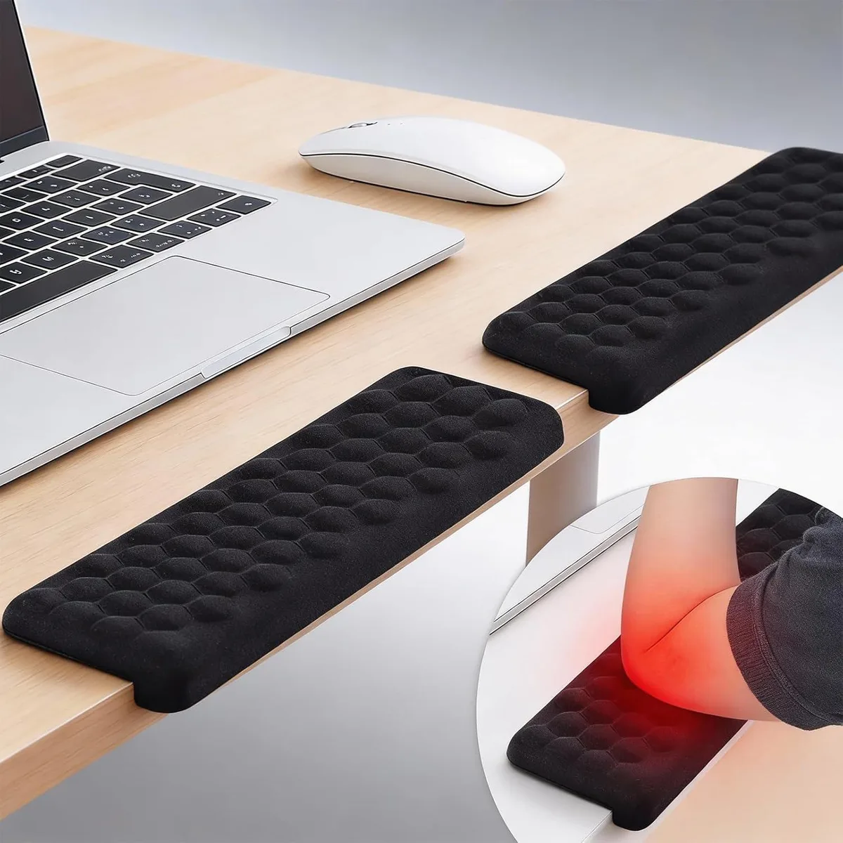 Emerson Emerson L-Shaped Desk Elbow Pads 2-Pack 11.8 x 3.8 in — product photo