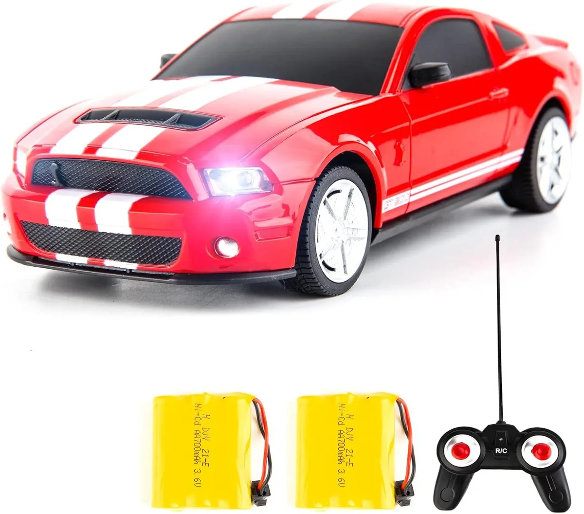 usbroway usbroway 1/24 Ford Mustang Shelby GT500 RC Car Red — product photo