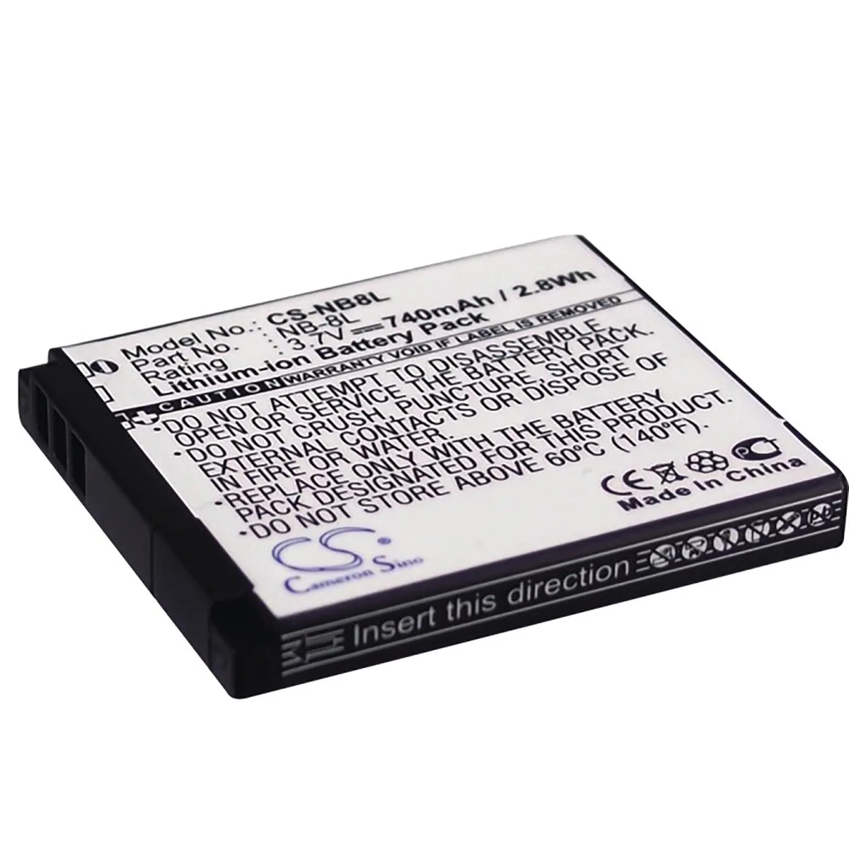 Cameron & Co Cameron & Co DS-CS-NB8L camera battery 3.7V 740mAh — product photo