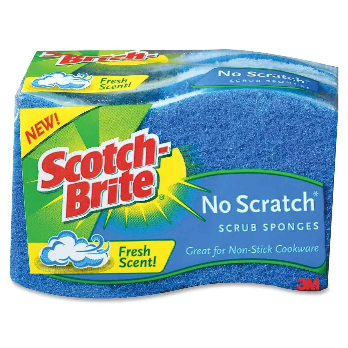 3M 3M MP3 Scotch-Brite No Scratch Scrub Sponges 3 Pack — product photo
