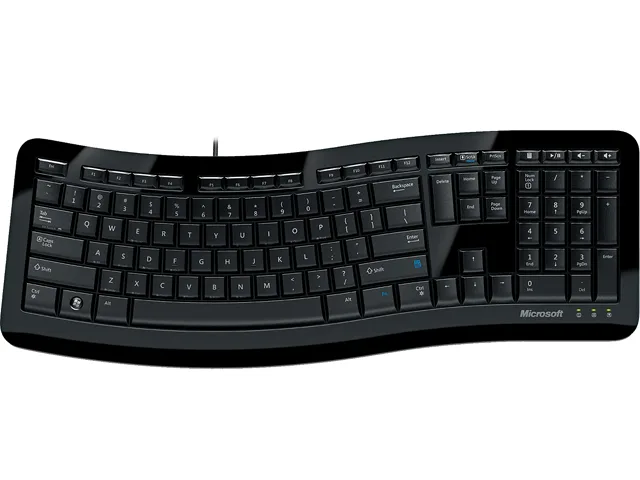 Microsoft Microsoft Comfort Curve Keyboard 3000 3XJ-00019 Wired USB Black 104-key — product photo