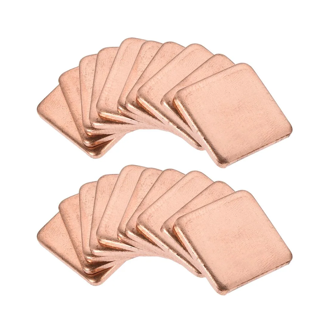 Unique-Bargains Unique-Bargains Copper Chipset Heatsink 15x15x1.8mm 20pcs — product photo