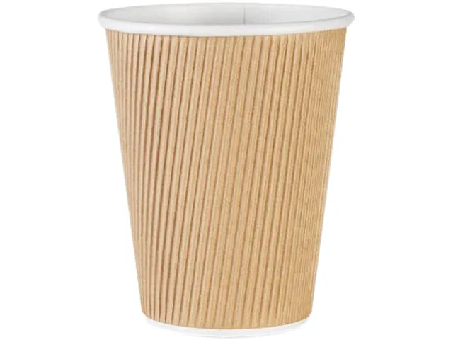Genuine Joe Genuine Joe 11260CT 12.00 fl oz Ripple Hot Cups 500/Carton — product photo