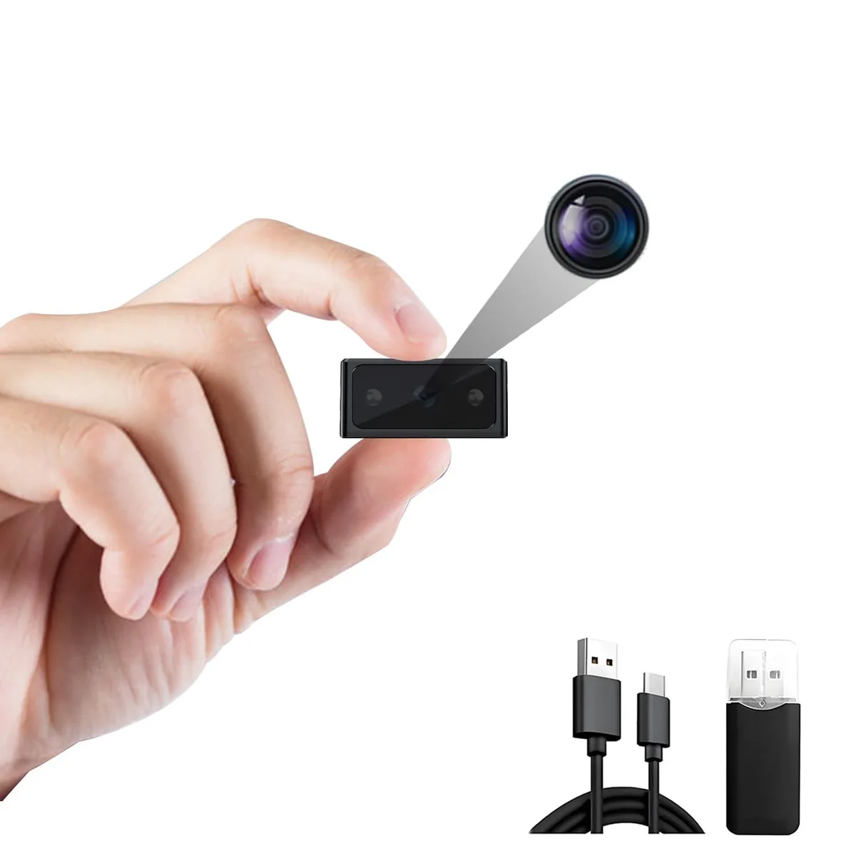  QIANMIAOKEJI Mini Camera 1080P 30fps 500mAh 512GB Max — product photo