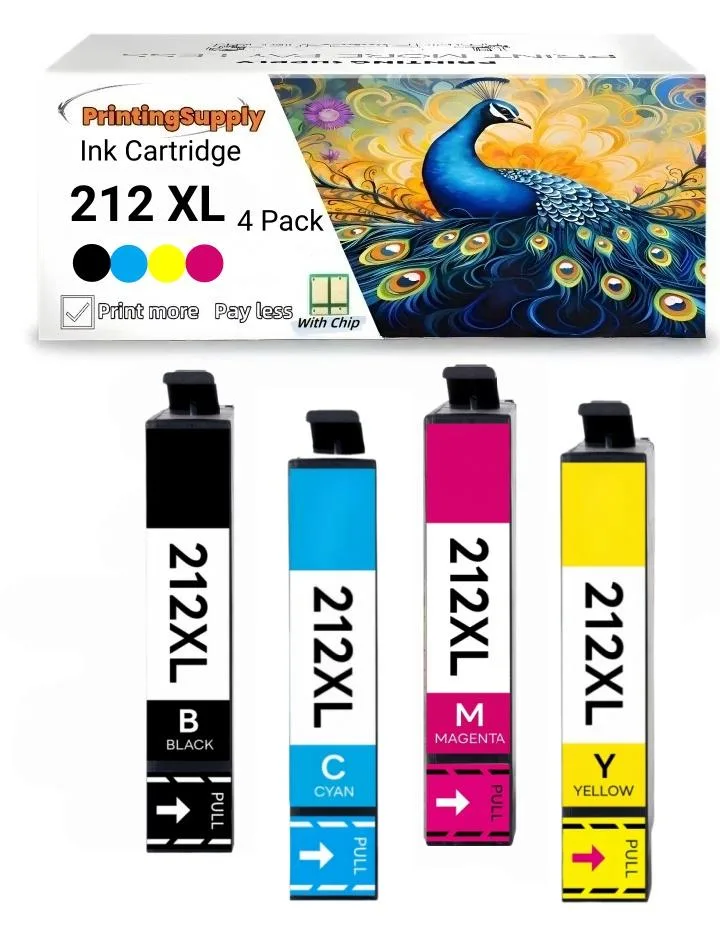 Aster Graphics Inc Aster Graphics Inc 212XL T212XL High Yield Ink Cartridge 4 Pack BKCMY — product photo