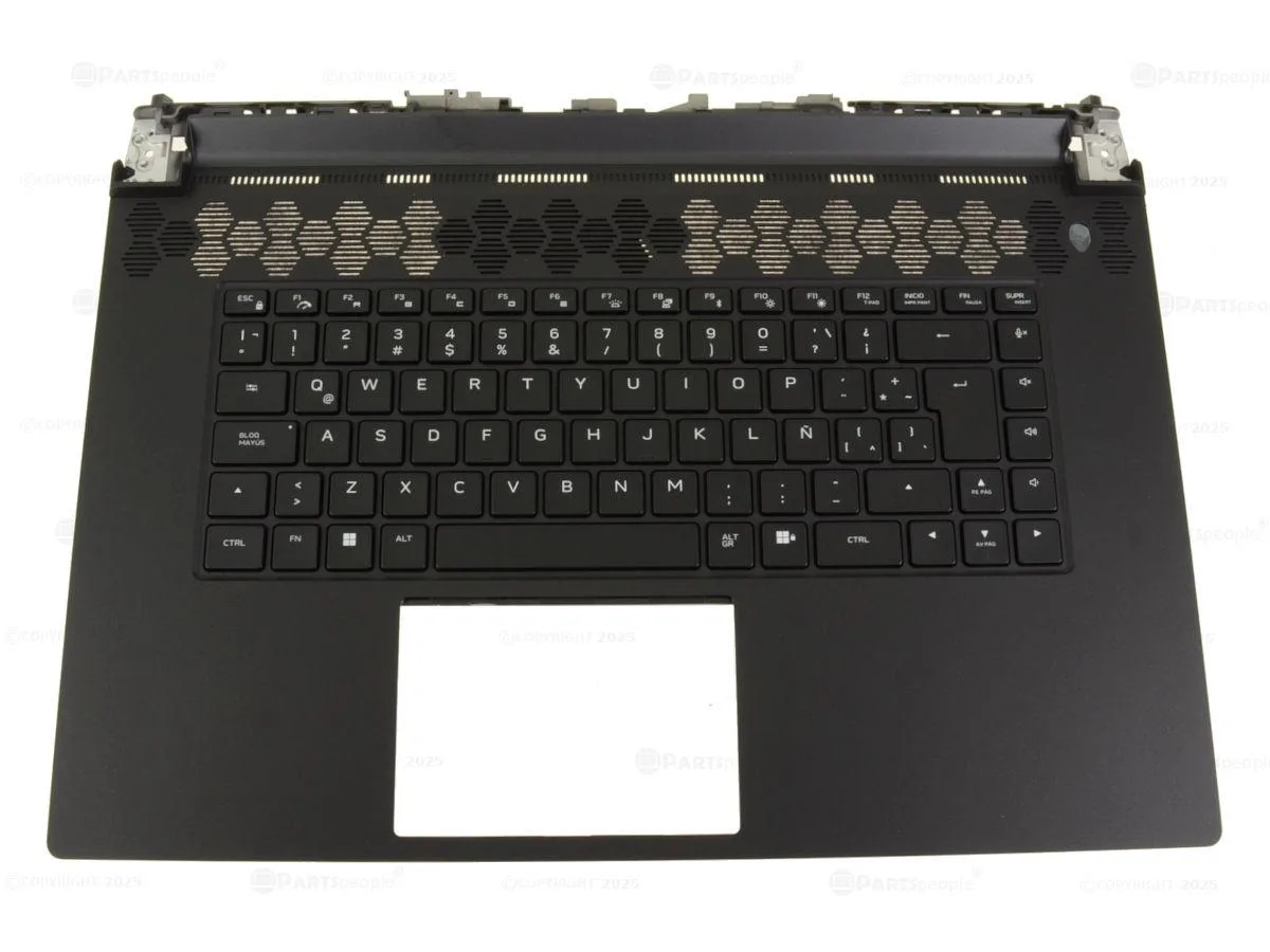 DELL DELL Alienware m17 R5 AMD Palmrest Spanish Keyboard Assembly 7X7FH laptop replacement part — product photo