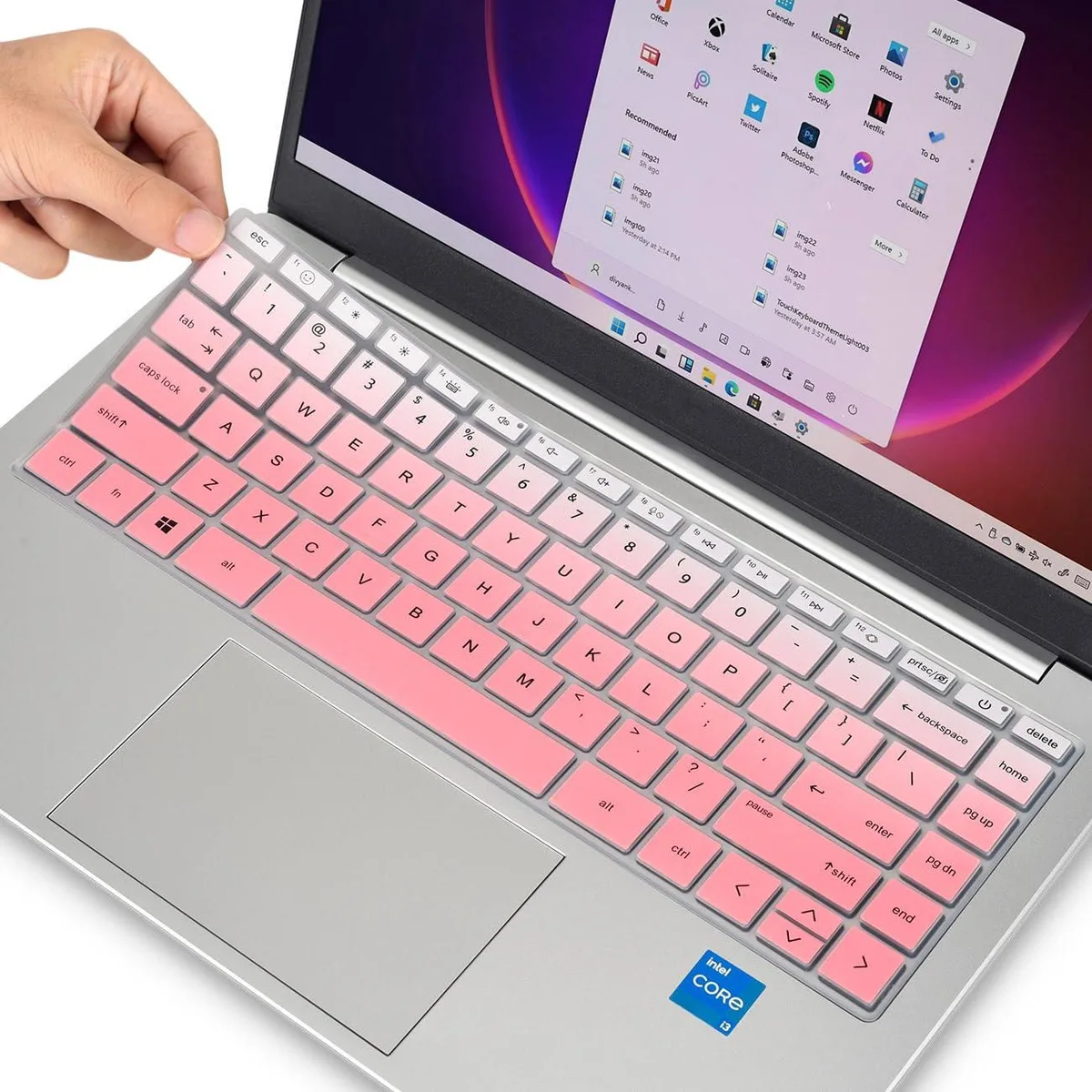  imComor 2023 Keyboard Cover 14" Ombre Pink US Layout laptop replacement part — product photo