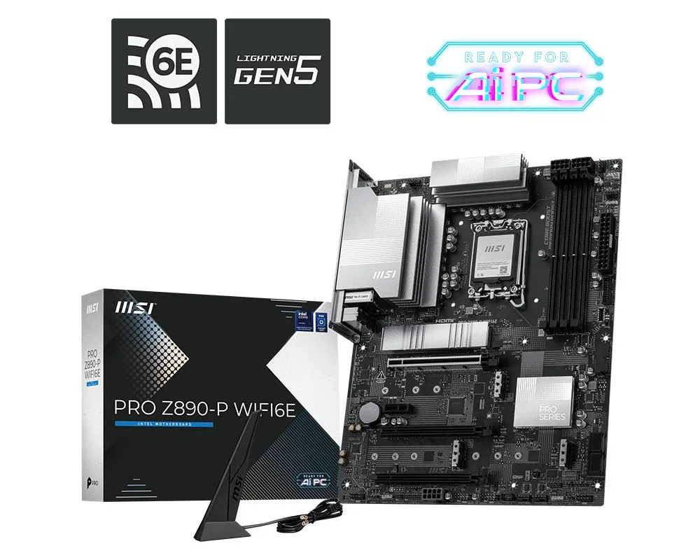 MSI MSI PRO Z890-P WIFI6E Intel motherboard — product photo
