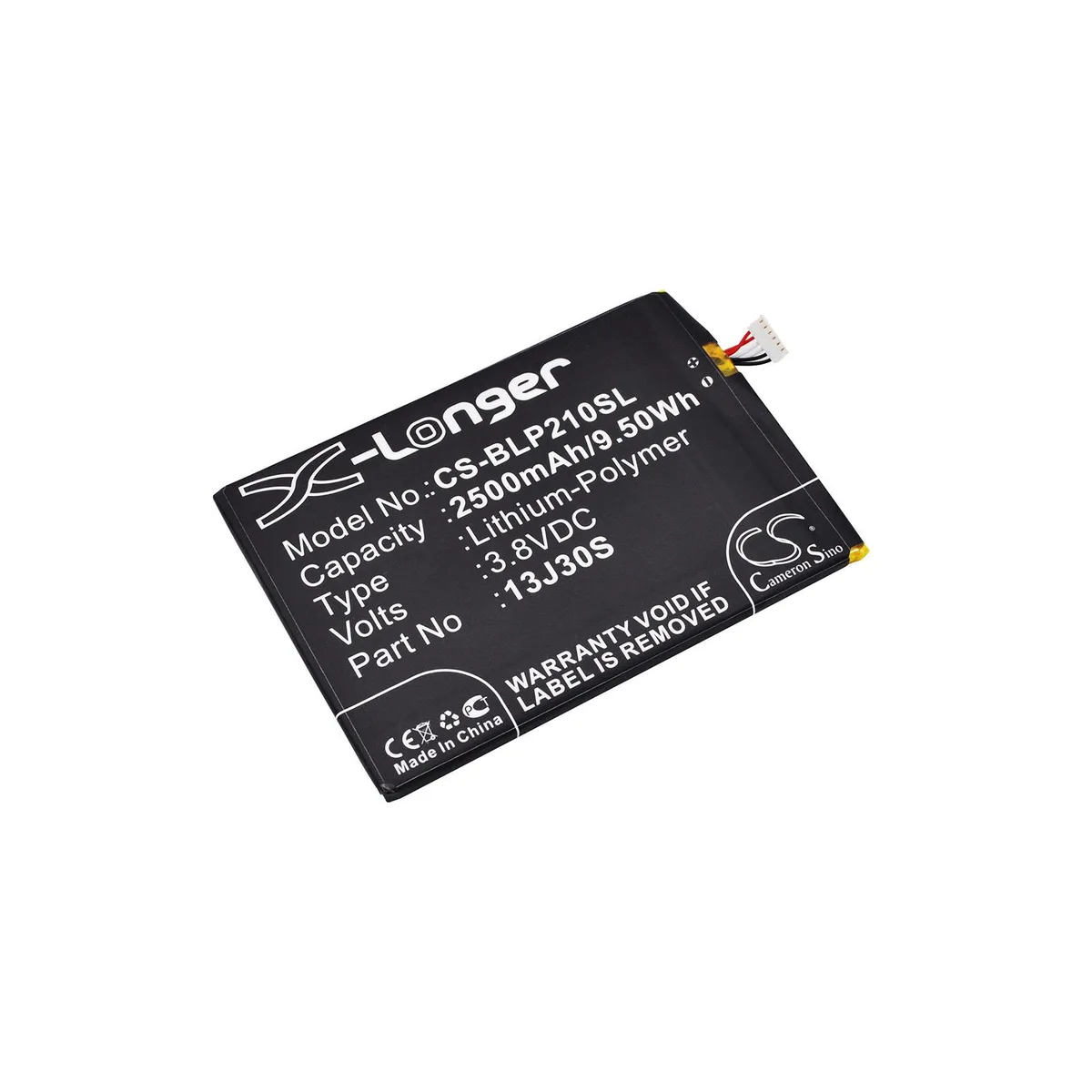 Cameron & Co Cameron & Co DS-CS-BLP210SL cell phone battery 3.8V 2500mAh Li-Polymer Black — product photo