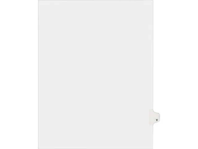 Avery Avery 82184 Legal Side Tab Dividers V Letter White 25 Pack — product photo