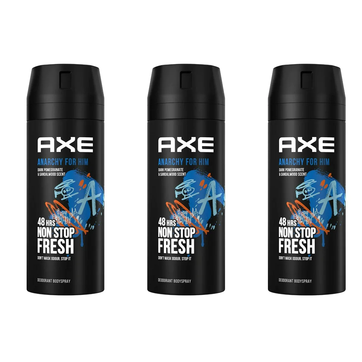 AXE AXE Anarchy Body Spray 5.07 oz 3-Pack Skin Care — product photo