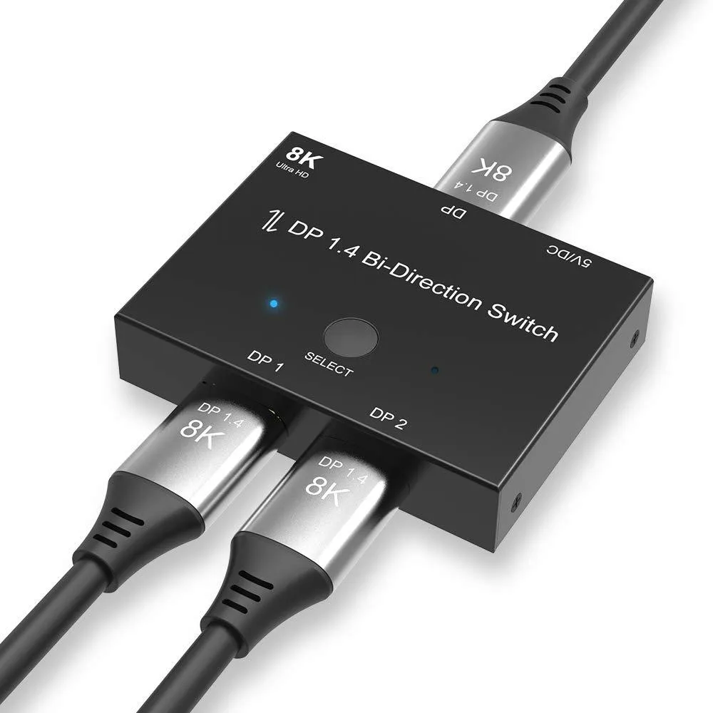 BUCIER BUCIER E0303 DisplayPort 1.4 Bi-Directional Switch 8K 30Hz 4K 120Hz — product photo