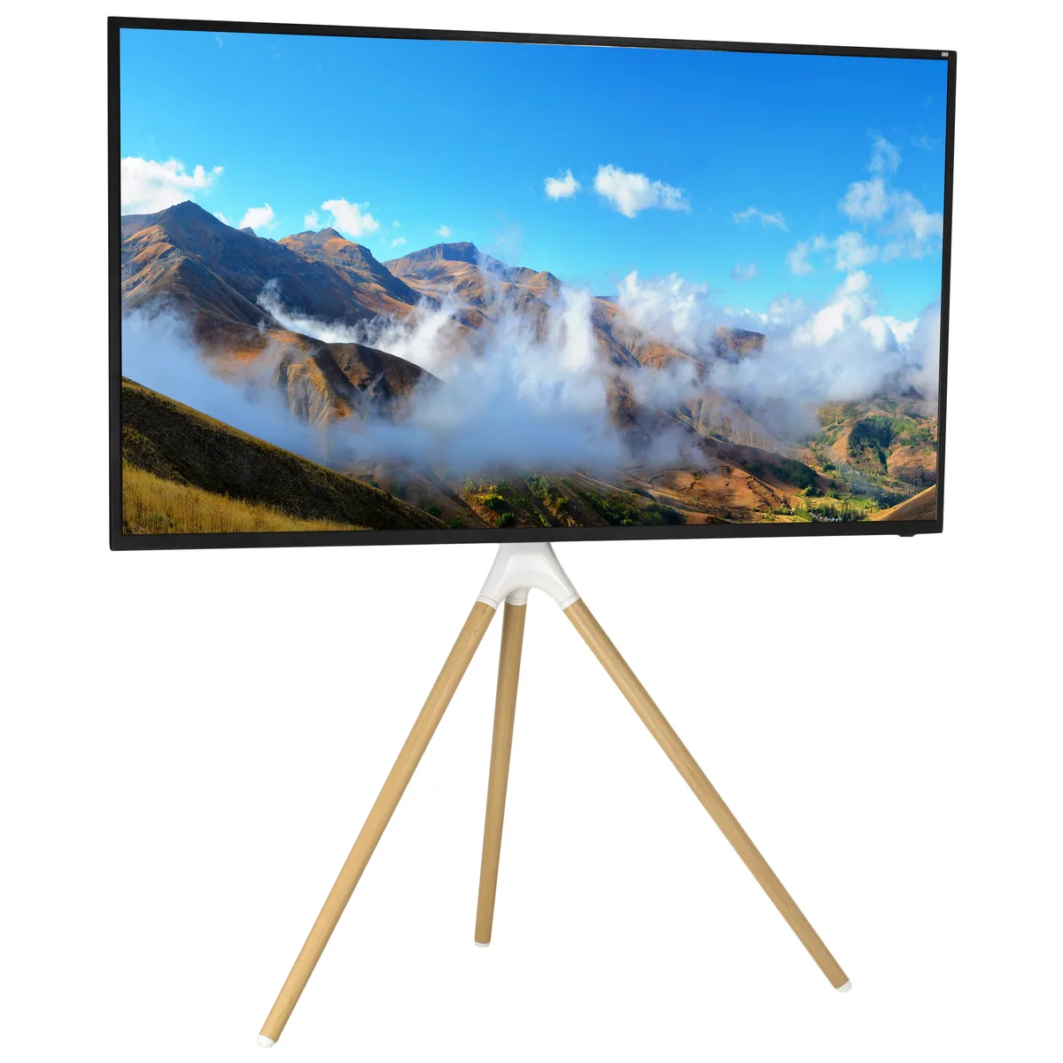 VIVO VIVO White Artistic Easel 45" to 65" TV Tripod Floor Stand — product photo