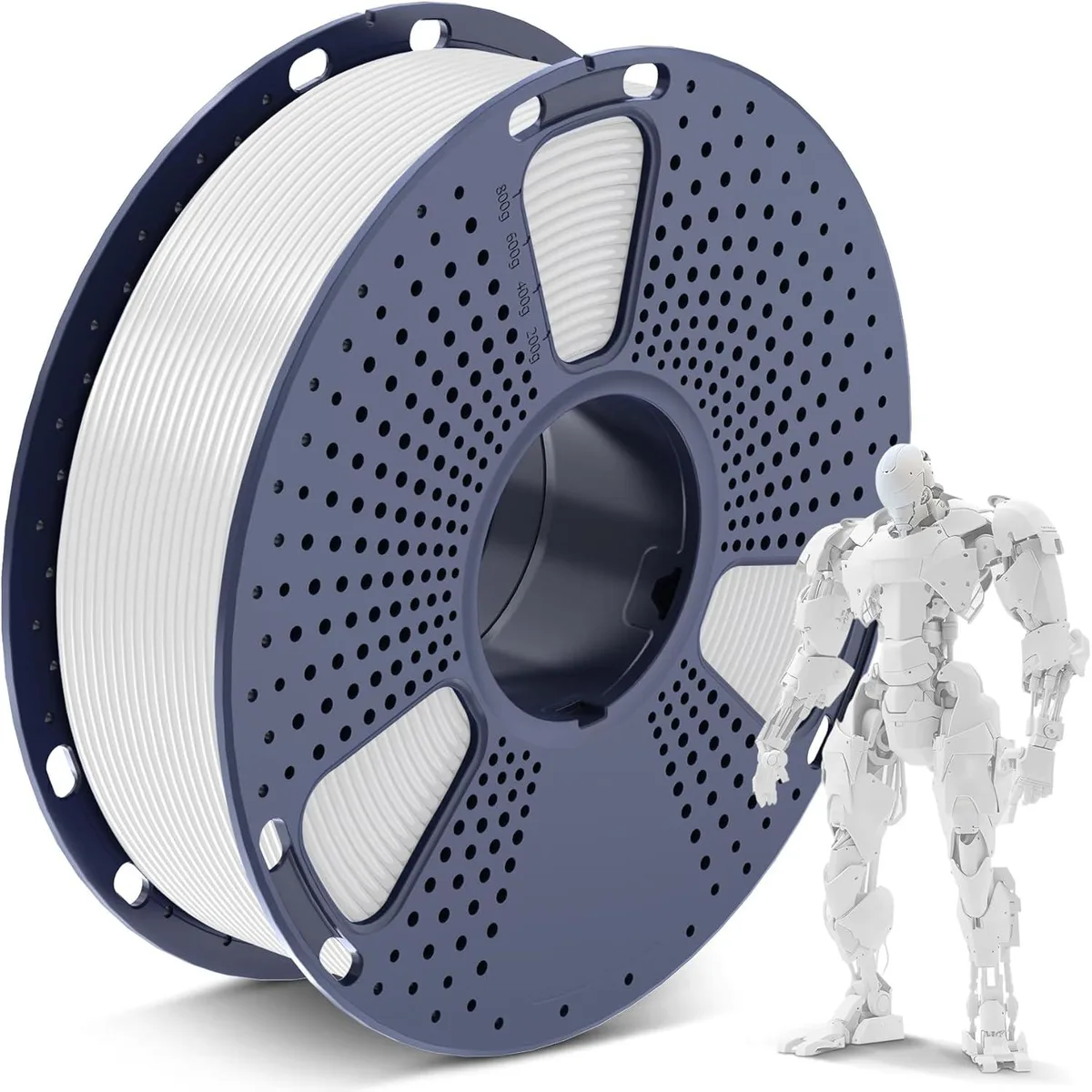 BFKK BFKK PLA Filament 1.75mm White 1kg Spool Dimensional Accuracy +/- 0.02 mm — product photo