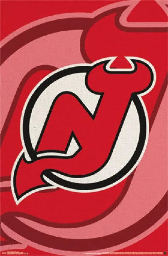 New Jersey Devils logo poster print 22 by 34 inches