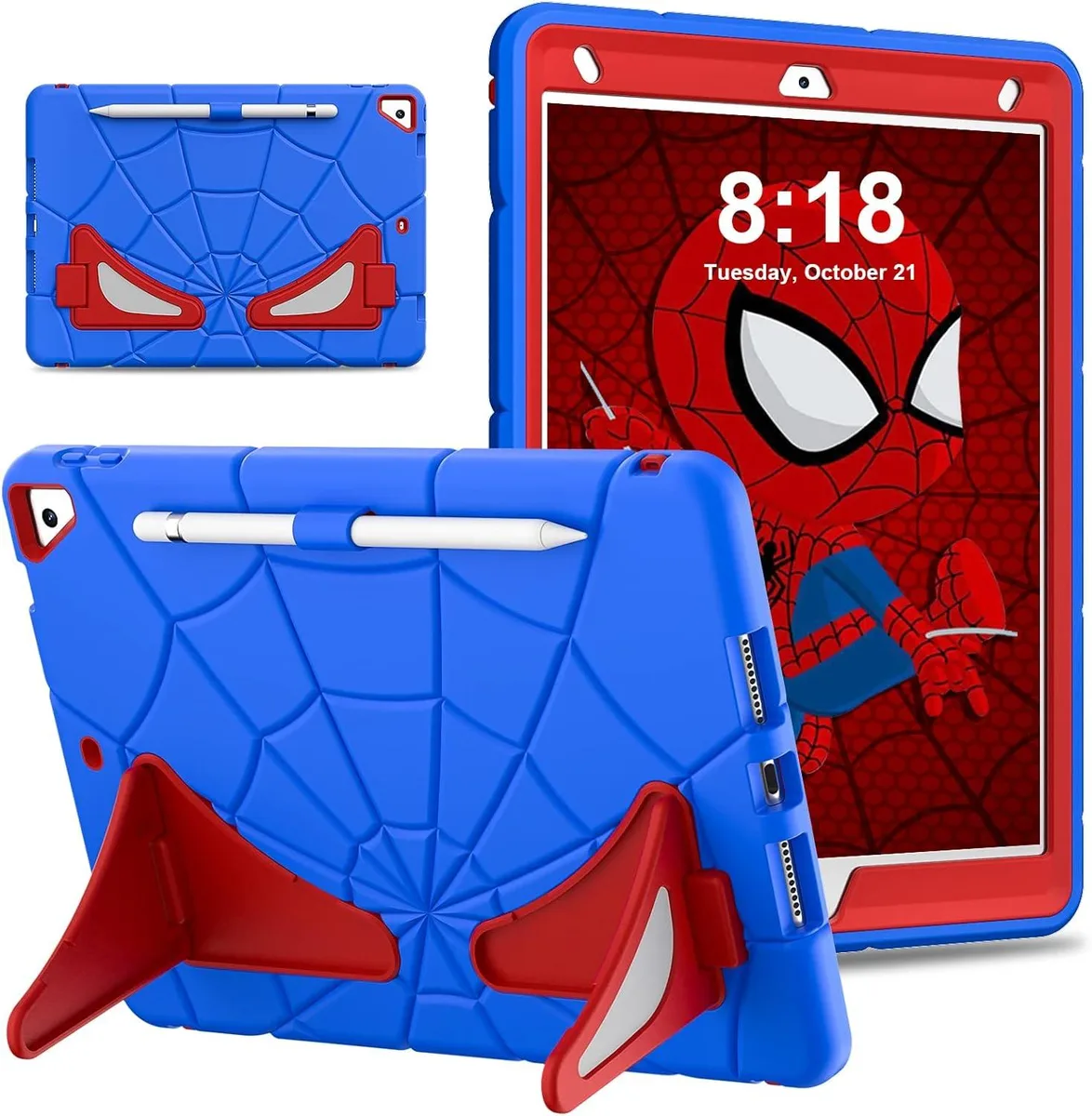 BONAEVER BONAEVER A2602 iPad 10.2 inch 9th/8th/7th Gen Case Blue/Red — product photo
