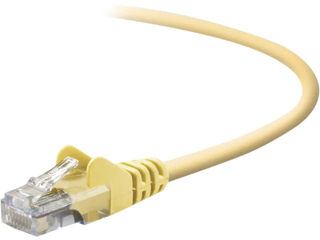 Belkin Belkin A3L980-25-YLW-S Cat 6 network ethernet cable 25 ft yellow — product photo