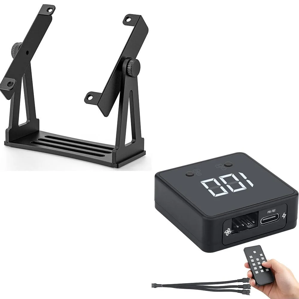 Aluminium stand with remote fan speed controller, fans not included