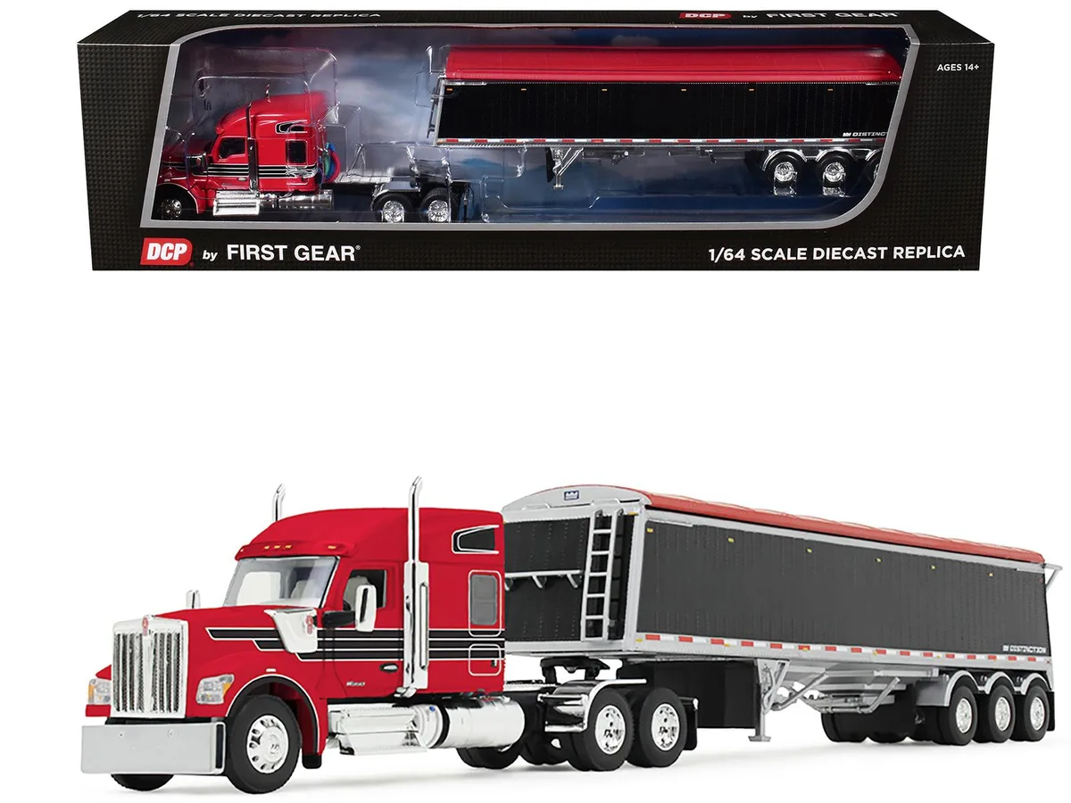 First Gear First Gear Kenworth W990 76" Sleeper Lode King Hopper 1/64 Diecast — product photo