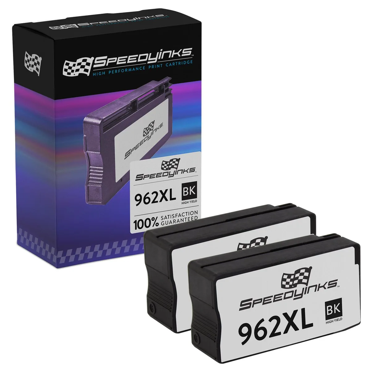 SpeedyInks SpeedyInks HP 962XL 3JA03AN Black 2-Pack Ink Cartridge — product photo