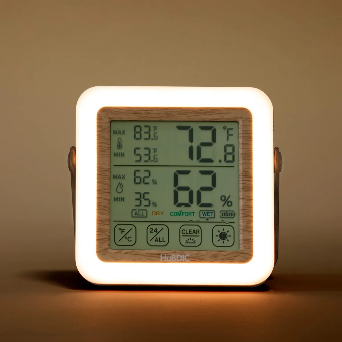HuBDIC HuBDIC HT-21 Thermometer Light Wood — product photo