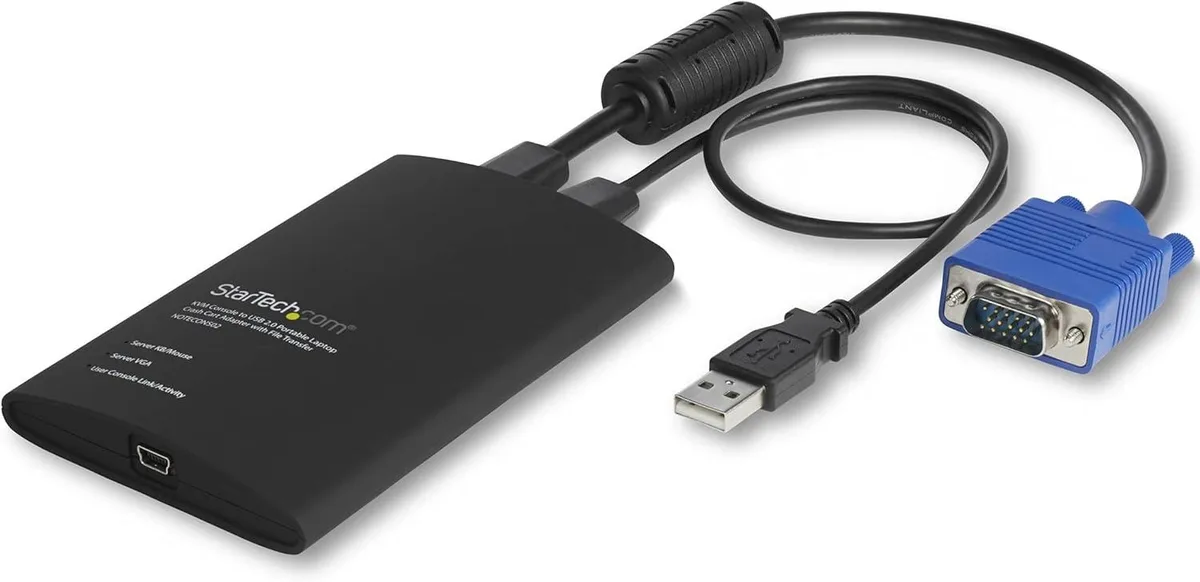 suranus suranus USB Crash Cart Adapter KVM Switch 1920x1200 60Hz Black — product photo