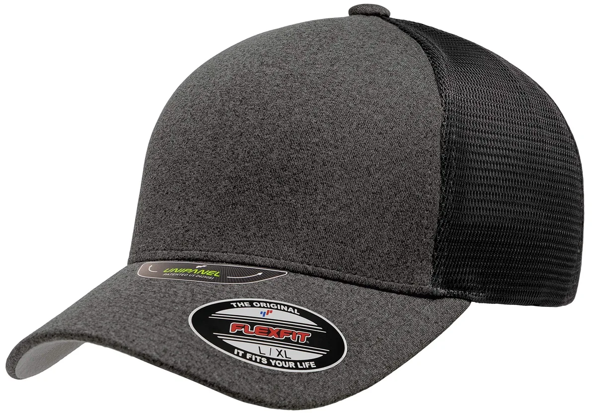  Flexfit 5511UP Melange UniPanel Trucker Cap Black Large/XLarge — product photo