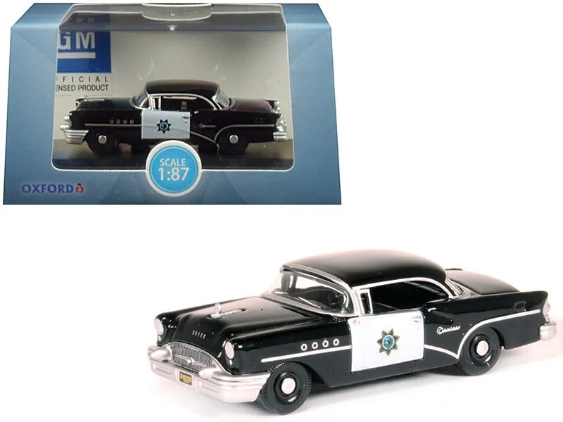 Oxford Diecast Oxford Diecast 1955 Buick Century CHP Black 1/87 Scale Vehicle — product photo