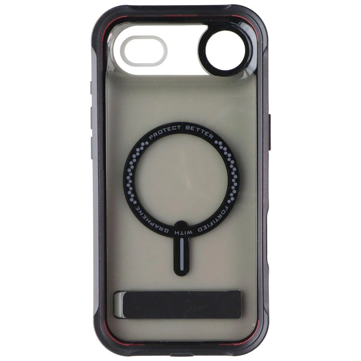 ZAGG ZAGG Rainier Snap Kickstand Case for MagSafe iPhone 17 Air Smoke Black — product photo